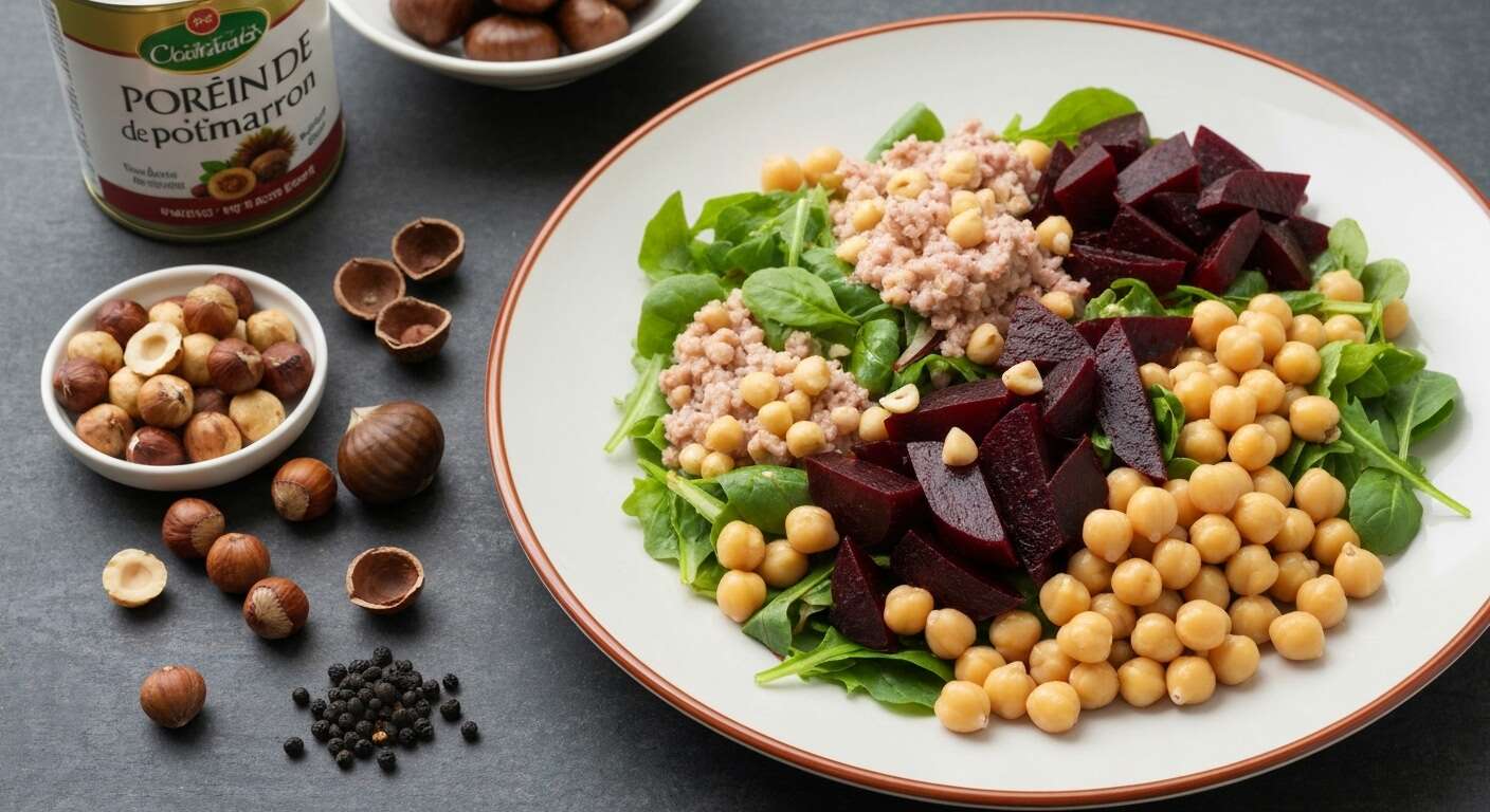 Salade de légumes d'automne : vinaigrette noisette et cidre