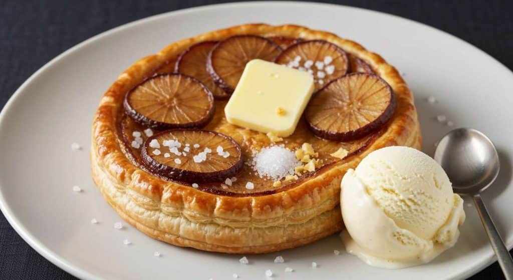 Tatin de potimarron, réglisse et glace vanille - Recette gourmande