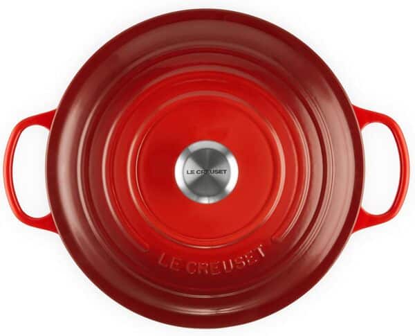 Le Creuset Cocotte Signature en Fonte Émaillée avec Couvercle, 28 cm, Ronde, 6,7 L, 6,125 kg, Cerise, 21177280602430