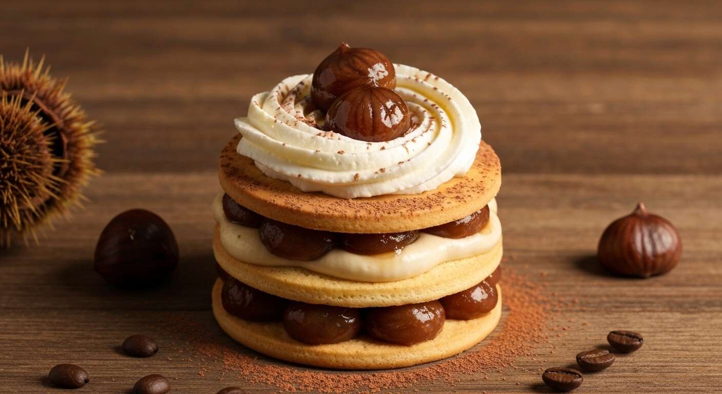 Délice de marron glacé et biscuit au café : découvrez la recette gourmande