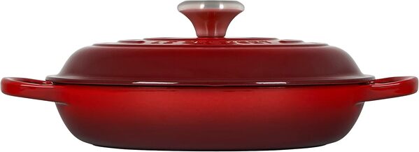Le Creuset Faitout Signature Signature en Fonte Émaillée, Rond, 26 cm, 2 L, 4,205 kg, Cerise, 21180260602430