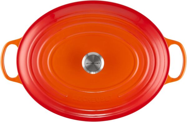 Le Creuset Cocotte Signature en Fonte Émaillée avec Couvercle, 40 cm, Ovale, 13,9 L, Volcanique, 21178400902430