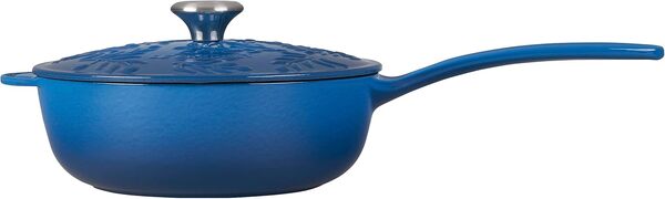 Le Creuset Olive Branch Collection Soucoupe en fonte émaillée Marseille avec couvercle en relief 2,25 l