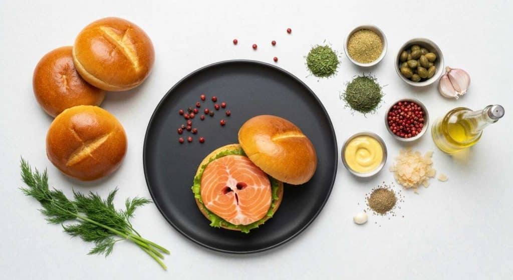 Burger nordique au saumon : recette gourmande et facile