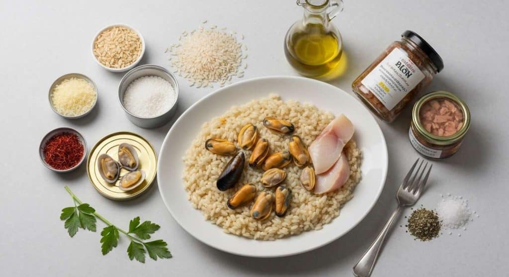 Risotto aux Coquillages et Poissons : recette Gourmande