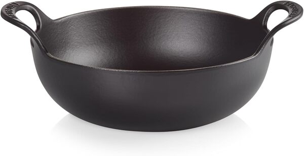 Le Creuset Plat Balti en Fonte émaillée 24 cm, 2,7 litres, Noir Mat, 20142240000460