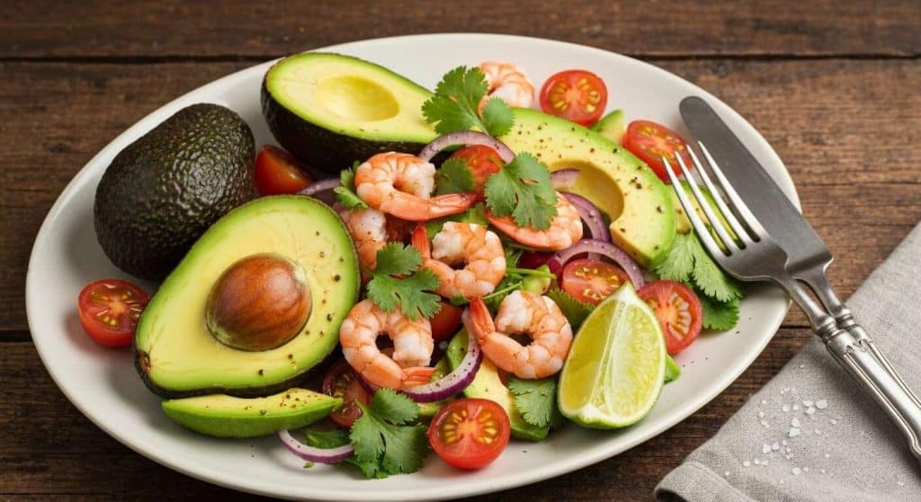 Salade d'avocat et crevettes : recette facile et savoureuse