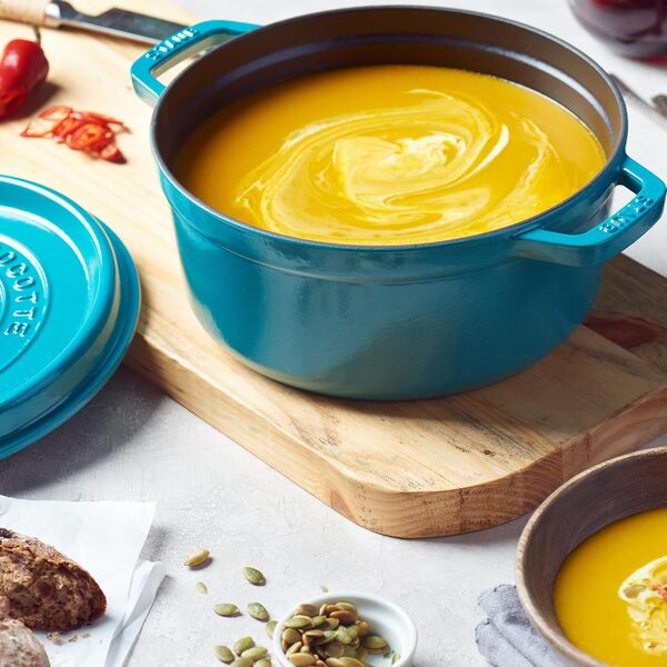 STAUB Cocotte ronde en fonte Turquoise 4 l