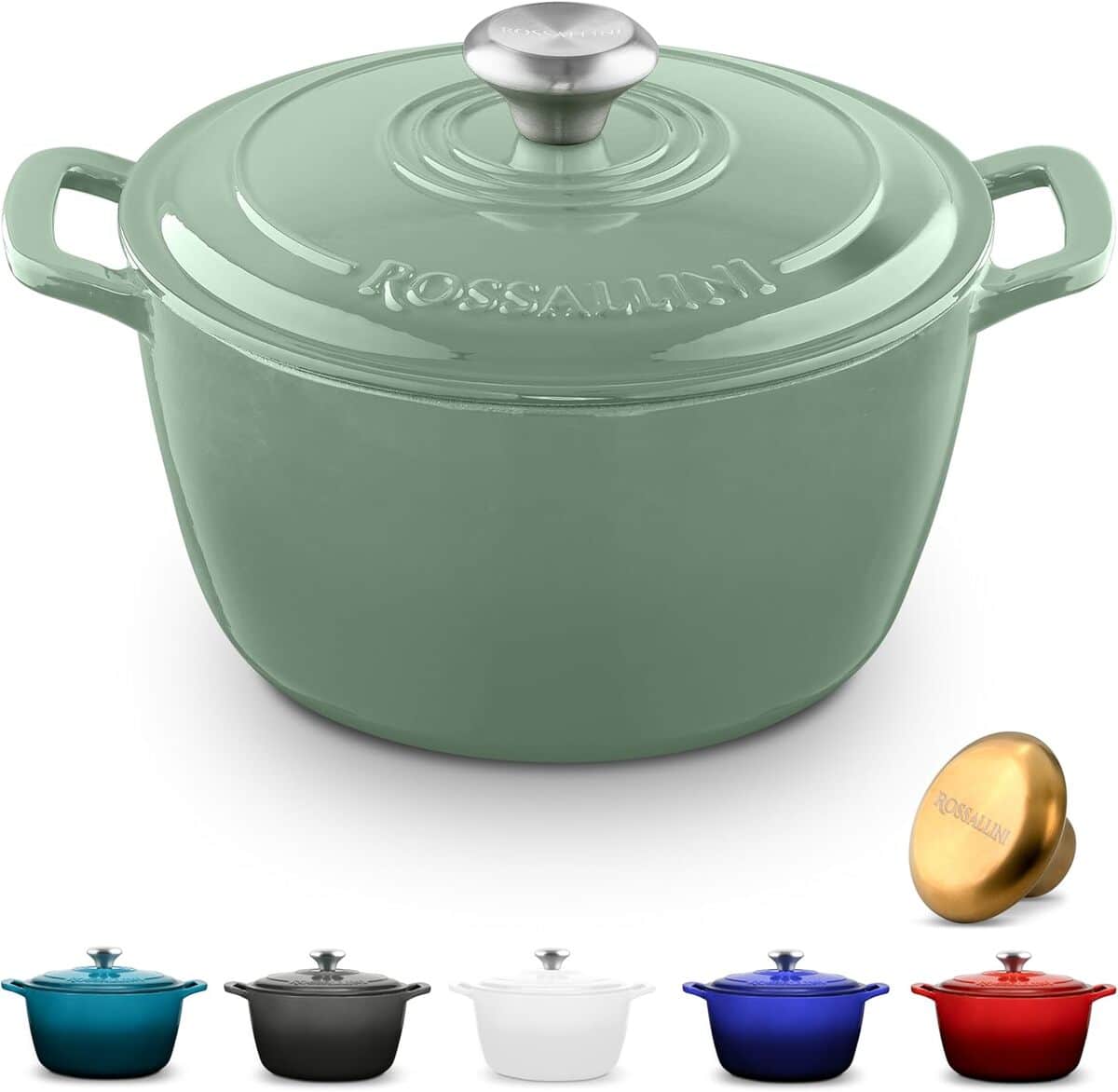 Test de la cocotte ROSSALLINI Signature en fonte émaillée