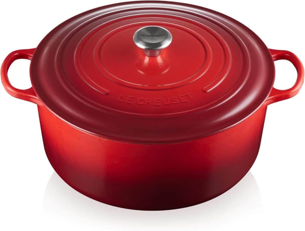 Test de la cocotte Signature Le Creuset en fonte émaillée 30 cm