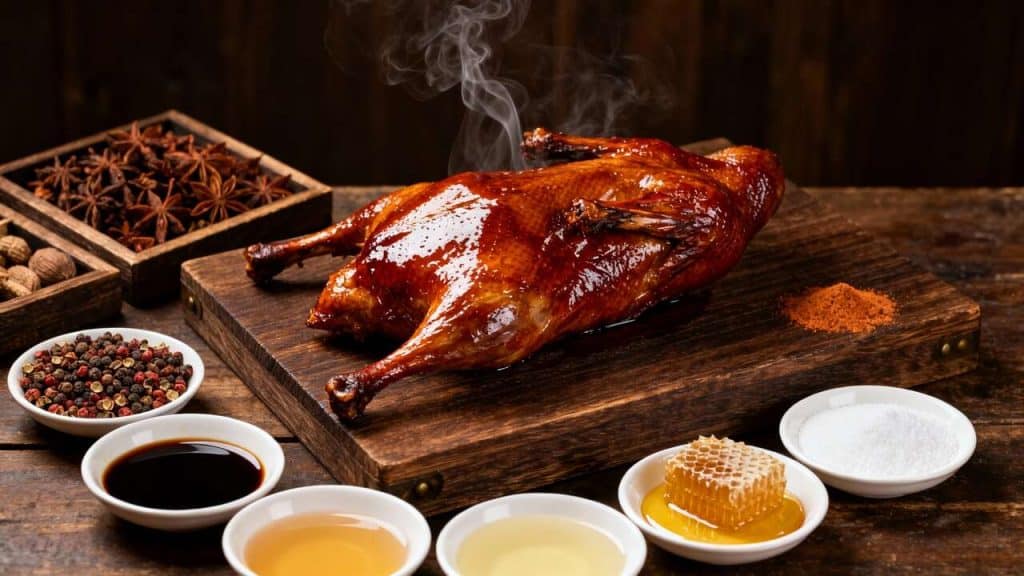 Cuisse de canard laquée façon Pékinois au barbecue : recette savoureuse