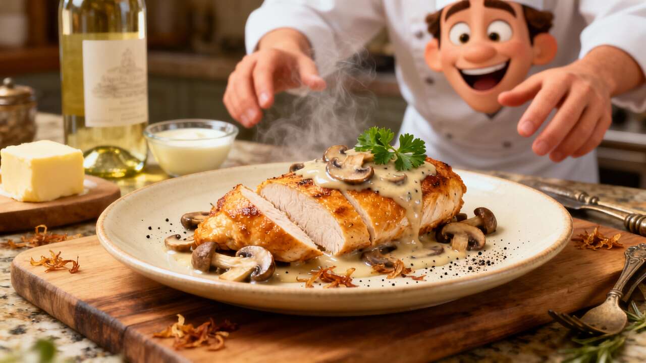 Escalope de Poulet aux Champignons : recette Savoureuse