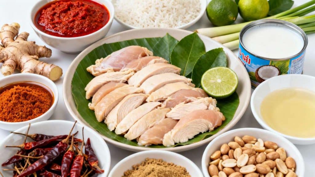 Recette de poulet thaï au curry parfumé facile