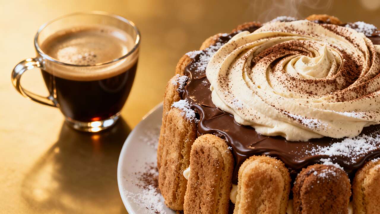 Charlotte chocolat café : recette gourmande et facile