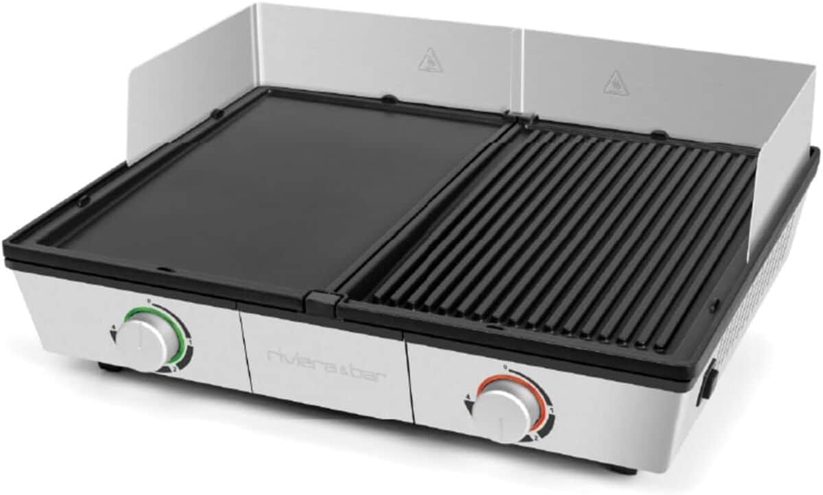 Test combiné plancha grill riviera&bar QPL800 - performance bi-zone