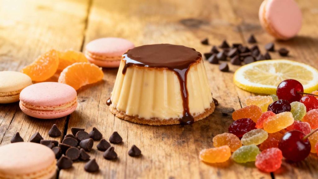 Nougat glacé au chocolat, calissons et fruits confits : recette gourmande