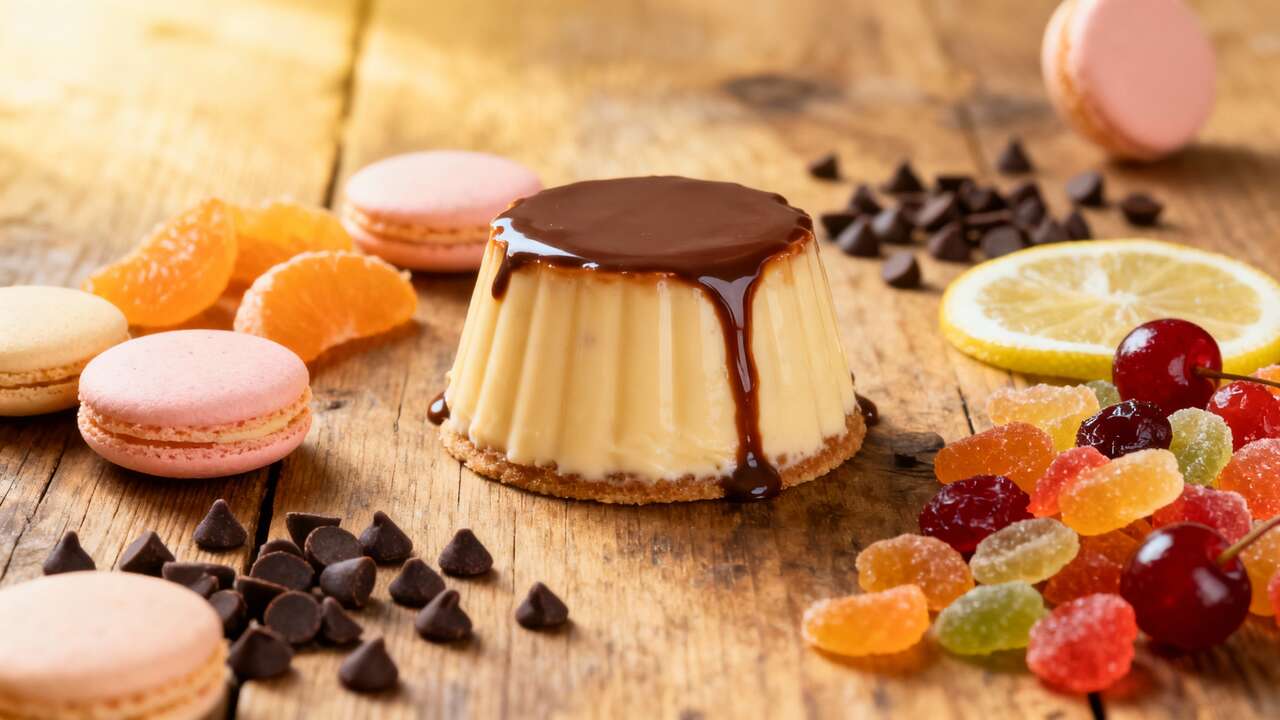 Nougat glacé au chocolat, calissons et fruits confits : recette gourmande
