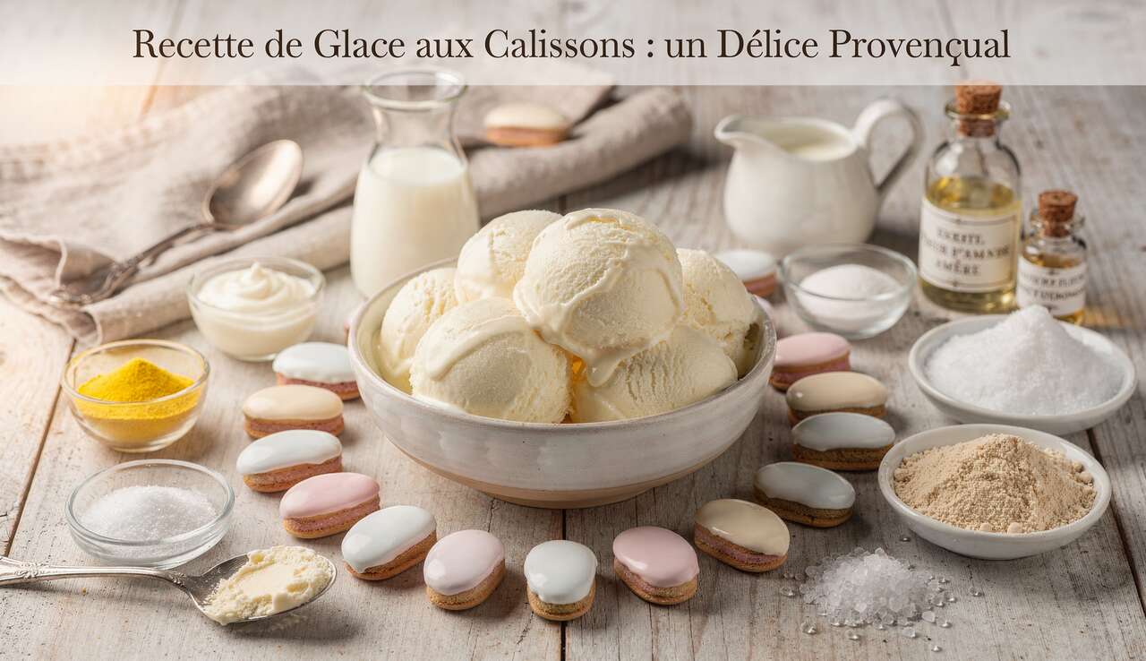 Recette de Glace aux Calissons : un Délice Provençal