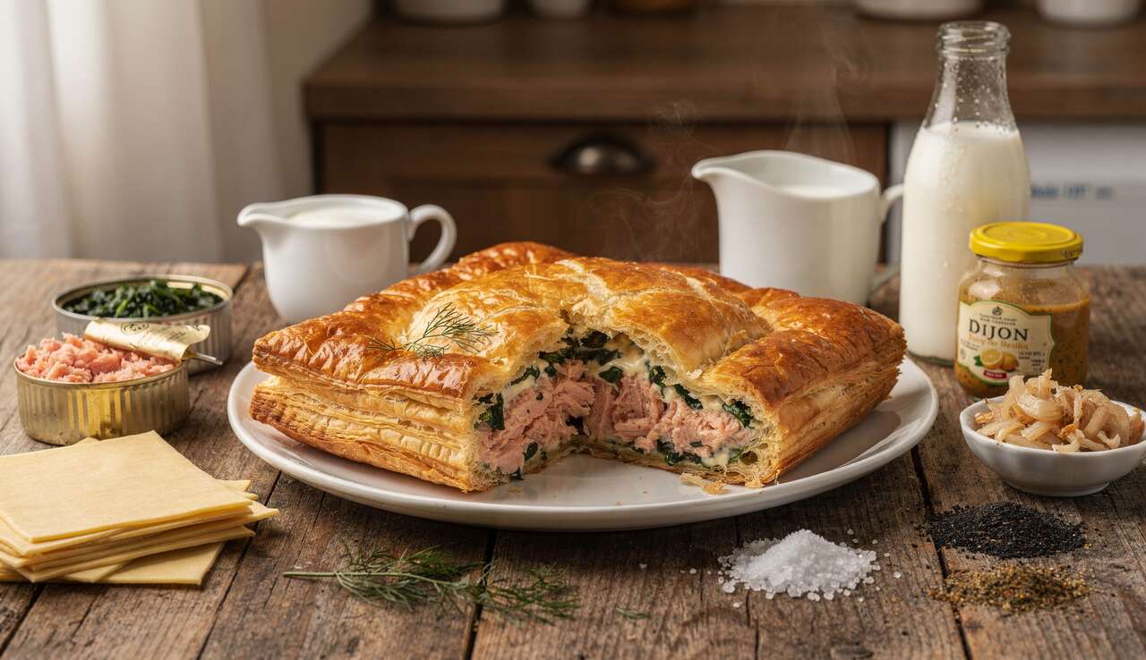 Feuilleté au saumon : recette gourmande rapide