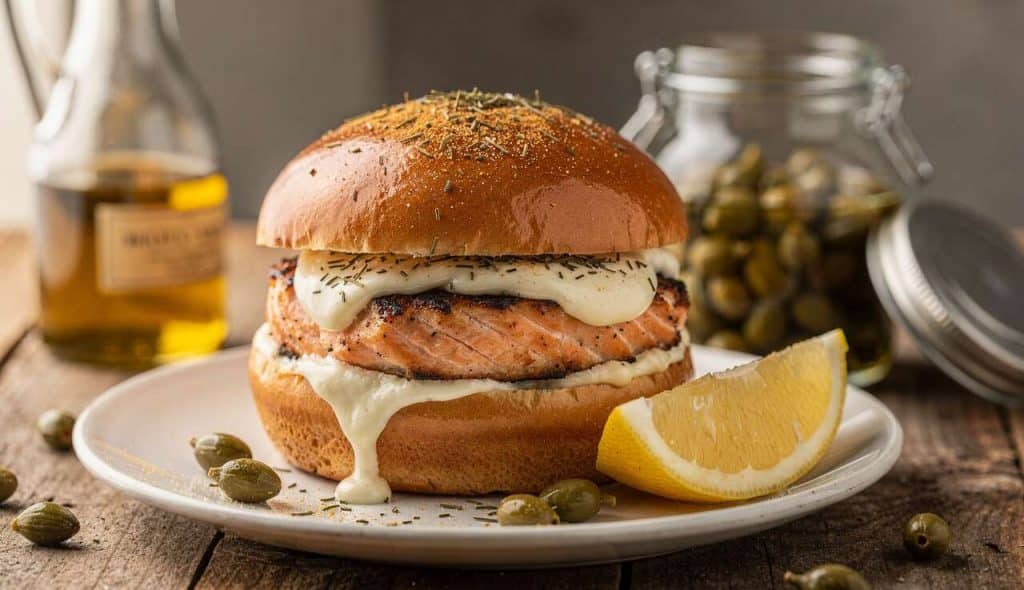 Recette Hamburger Saumon et Fromage Frais