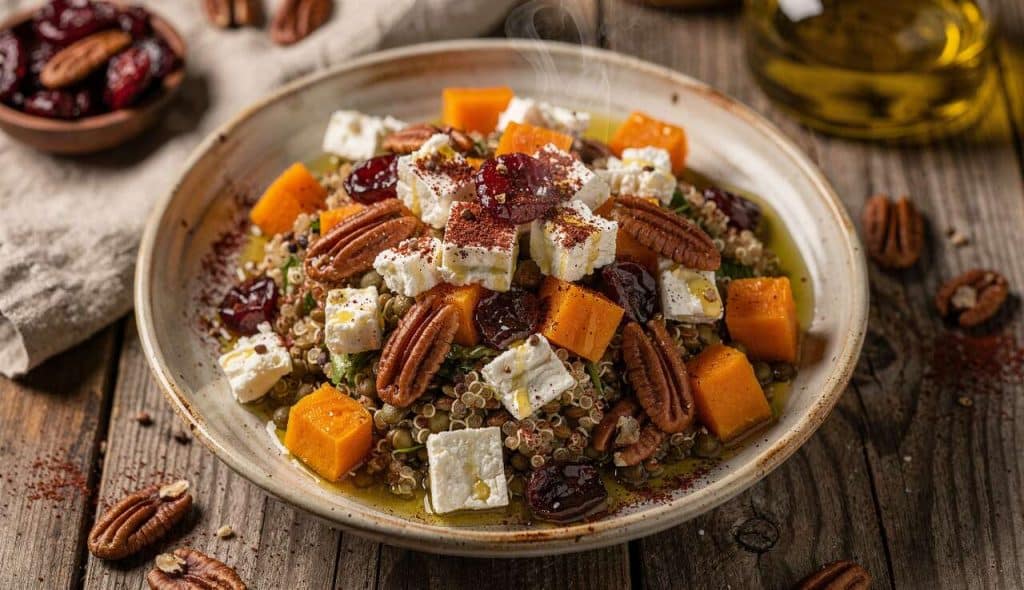 Salade méli-mélo d'hiver : recette gourmande et colorée
