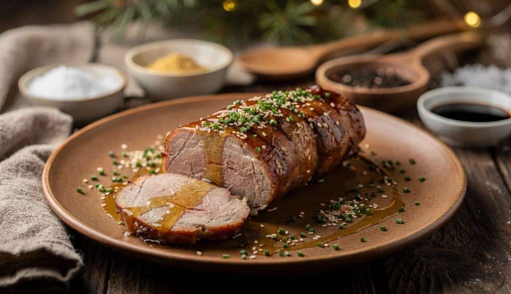 Mignon de porc laqué au miel et vinaigre balsamique : recette d'hiver croquante