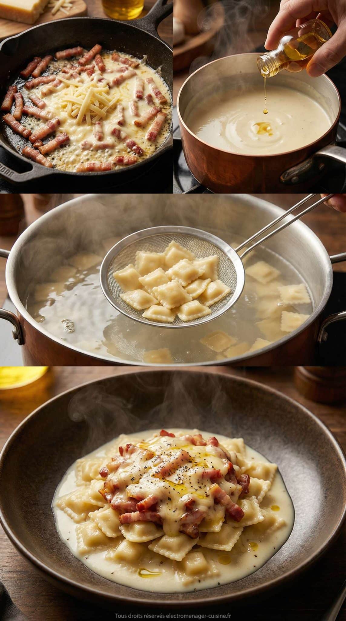 Fiche recette Ravioles Orloff et Jus de Poulette &agrave; la Truffe Blanche : recette Gourmande