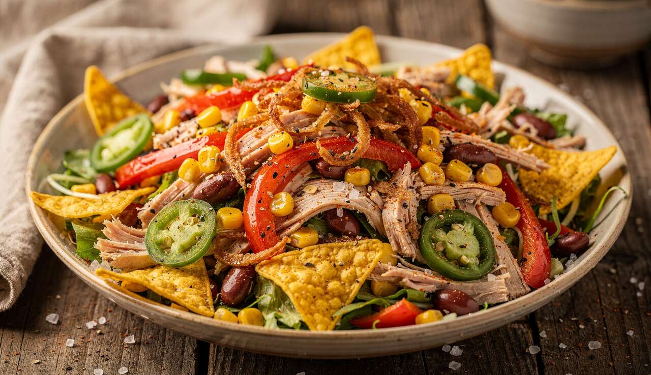 Salade croquante de dinde à la mexicaine : la recette facile et savoureuse