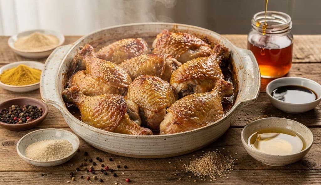 Poulet en cocotte au gingembre : recette savoureuse et épicée