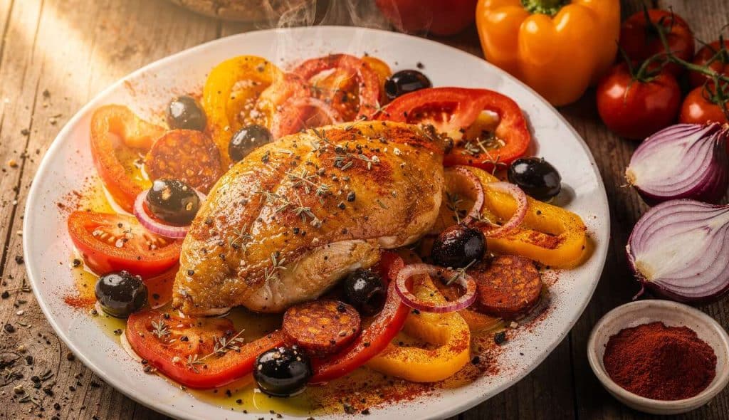 Papillote de Poulet à la Catalane : recette Savoureuse et Facile