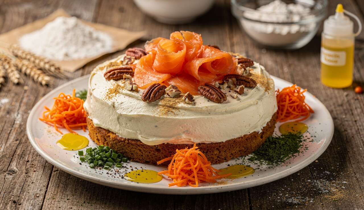Carrot Cake Gingembre Saumon Fumé : recette Gourmande