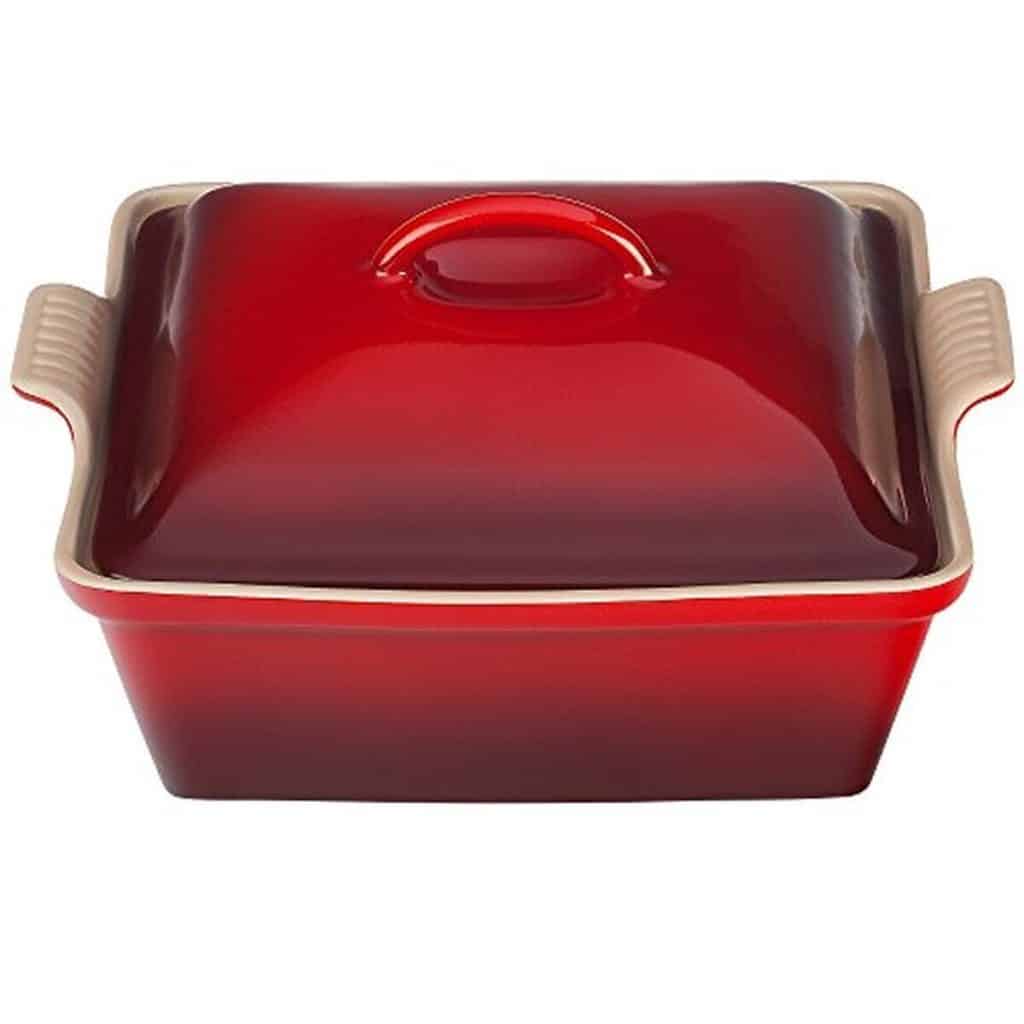 Test du faitout carré Le Creuset Heritage Cerise 22, 9 cm