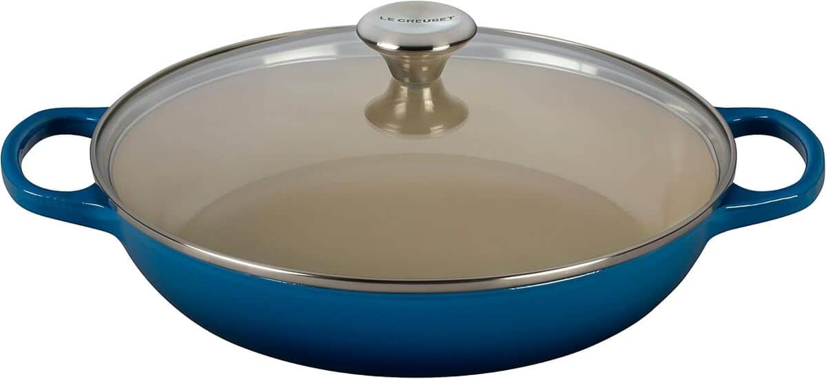 Test du faitout en fonte Le Creuset avec couvercle en verre 3, 5 l