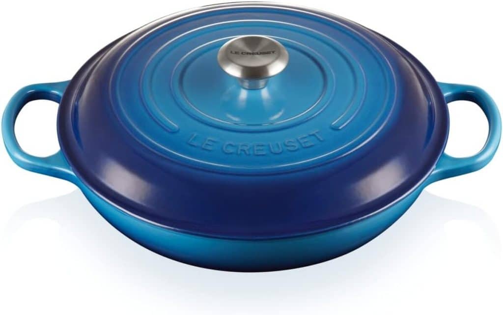 Test du faitout Signature Azure Le Creuset 30cm
