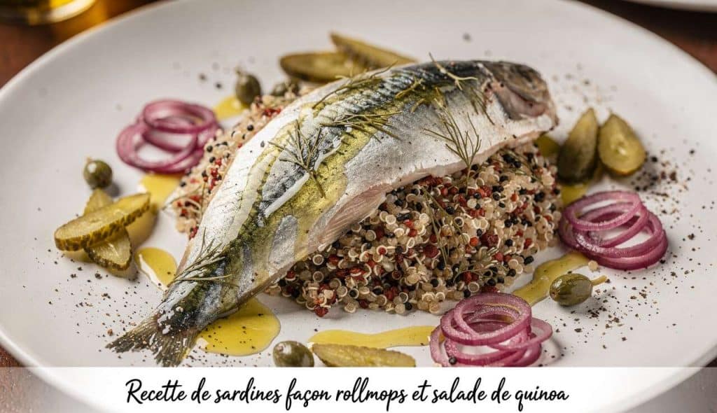 Recette de sardines façon rollmops et salade de quinoa