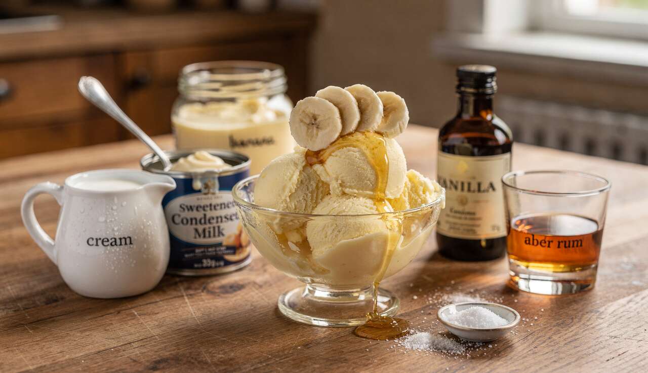 Recette de glace à la banane maison