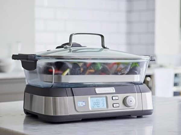 Découvrez l'efficacité du cuiseur vapeur en verre Cuisinart Cookfresh : un allié de choix pour une cuisson saine et professionnelle à la maison.