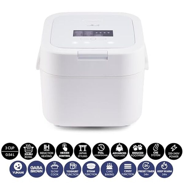 Découvrez notre avis sur le cuiseur à riz IH Yum Asia Hotaru blanc glacier : performance, innovation et design compact pour une cuisson optimale