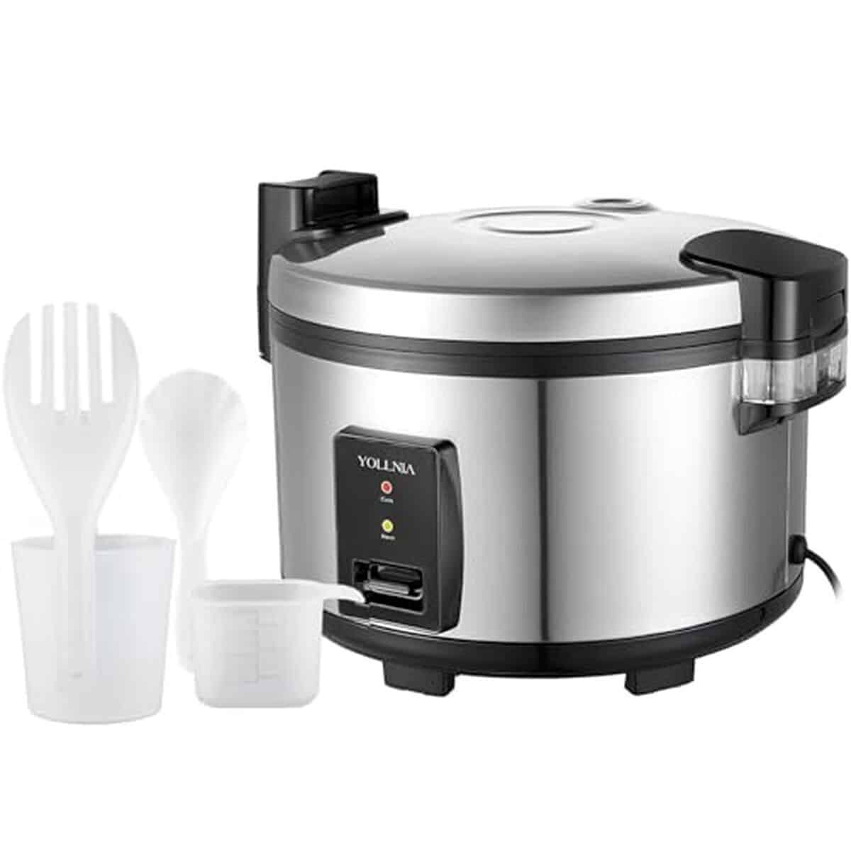 Test du cuiseur à riz Yollnia Grande 20 L 2026 W : jusqu'à 50 personnes servies