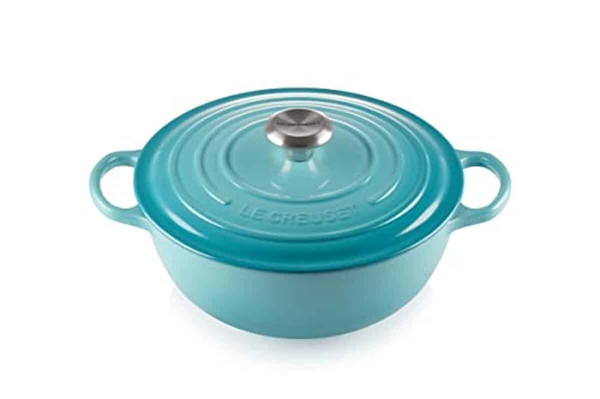 Test : marmite Signature Le Creuset en fonte émaillée bleu caraïbes