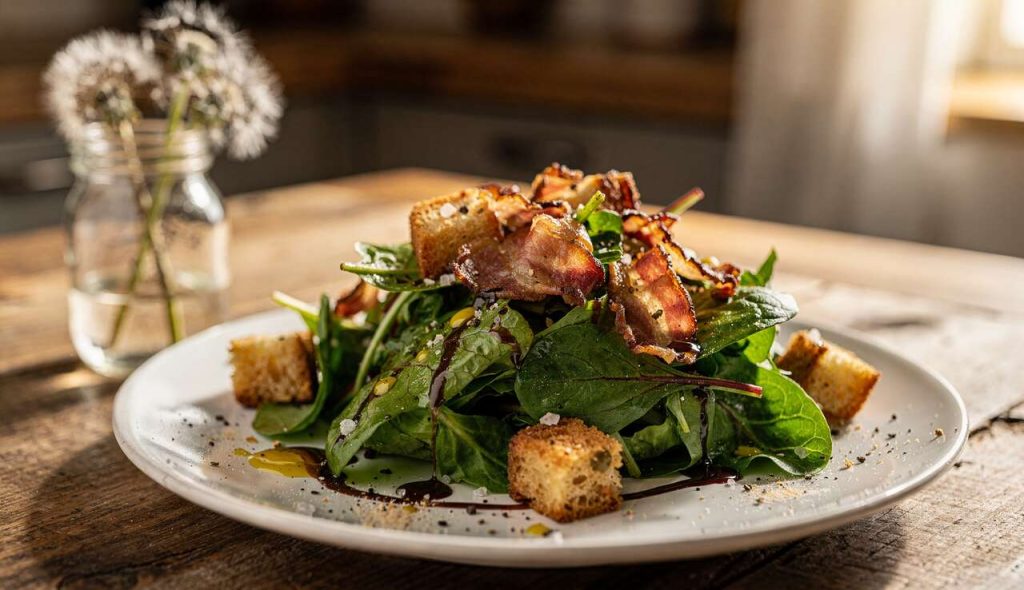 Recette de saison : savoureuse salade de pissenlits