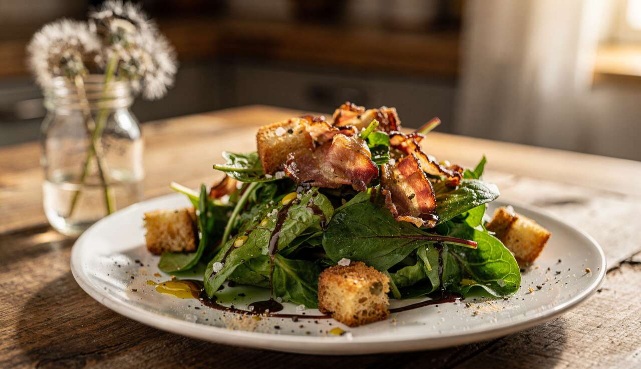 Recette de saison : savoureuse salade de pissenlits