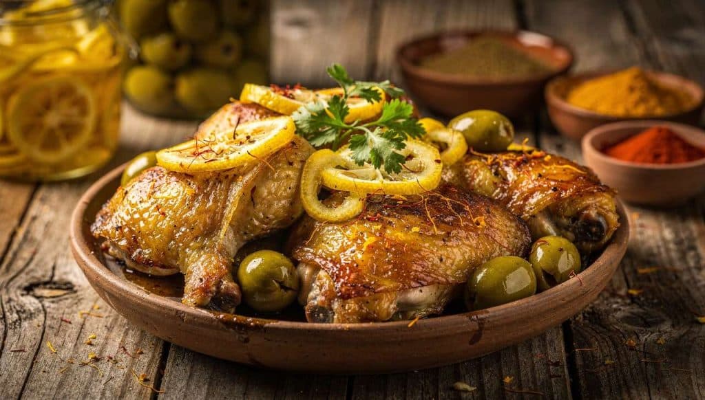 Poulet au Citron Confit : recette Savoureuse et Facile