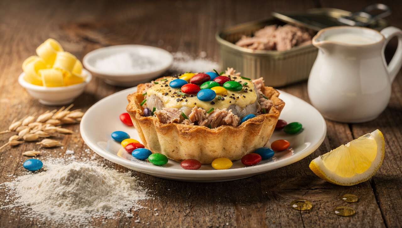 Recette de tartelette au poisson et ChocoSmarties : un délice sucré-salé