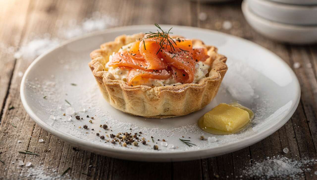 Recette de tartelette au saumon fumé