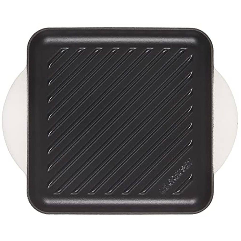 Test : lE CREUSET grille carrée en fonte blanche 24, 1 cm
