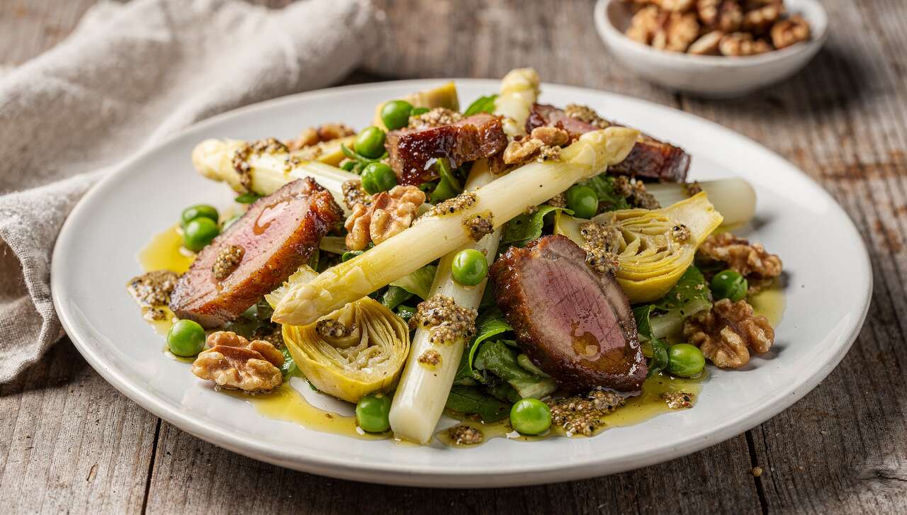 Salade castelane aux légumes de printemps : recette facile et savoureuse