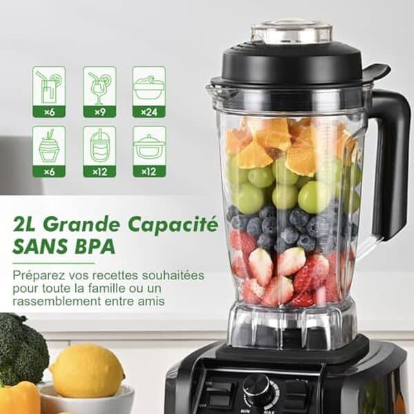 Découvrez notre analyse détaillée du blender Kitchen in the box 1500W : un appareil puissant offrant performance et praticité pour toutes vos préparations culinaires.