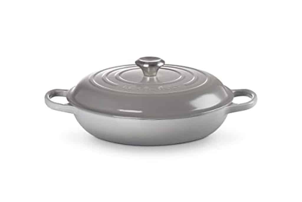 Test du faitout en fonte le creuset 30 cm mist grey