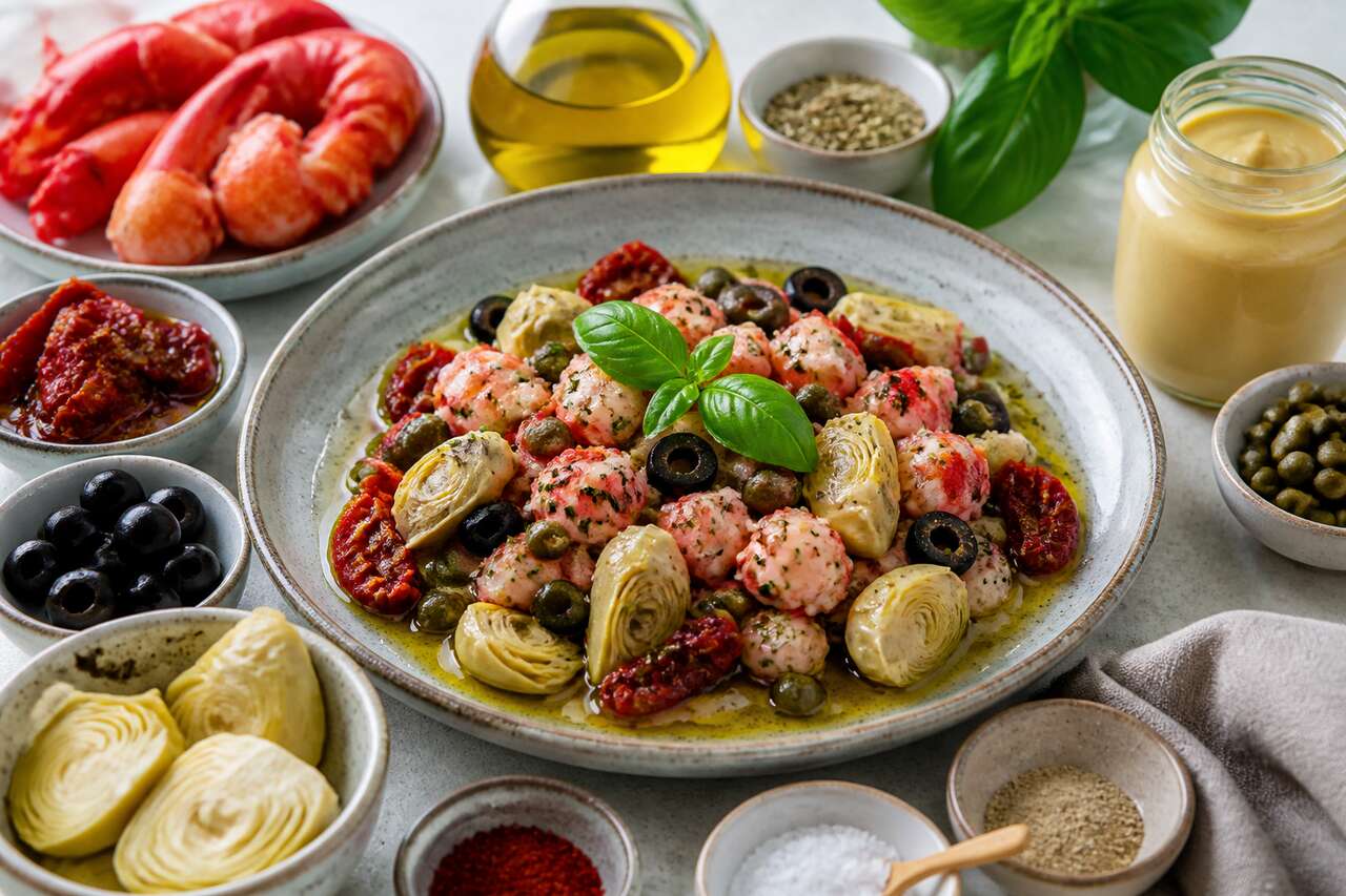 Salade de homard à l'huile de basilic : recette savoureuse et raffinée